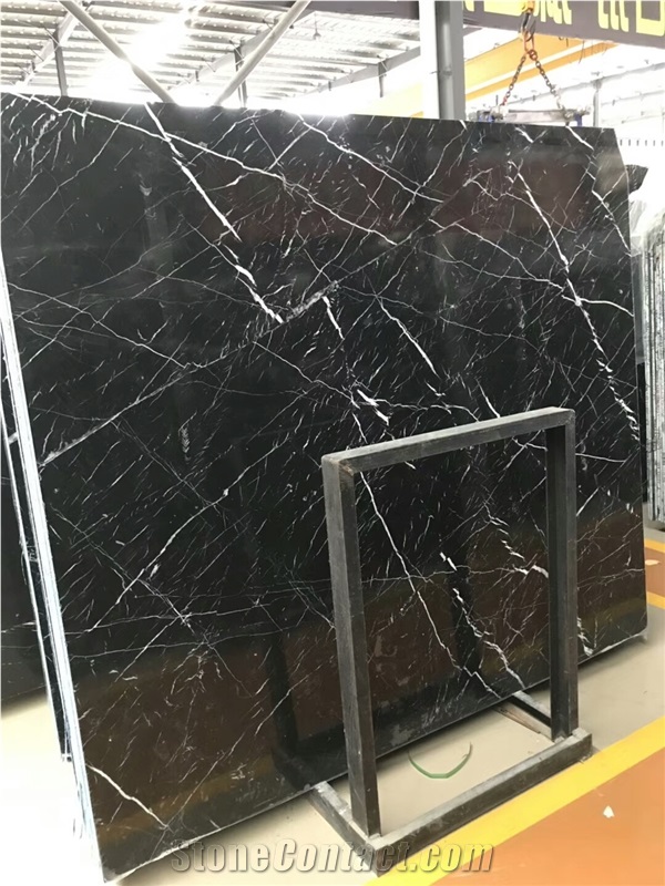 Black Marquina Marble For Flooring Tiles
