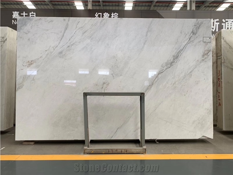 China Jiashi White Marble Natural Stone Slabs