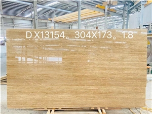 Classic Light Travertine Slabs For Interior Decoration