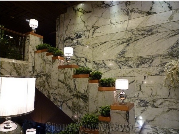 Clivia White Marble For Flooring Tiles