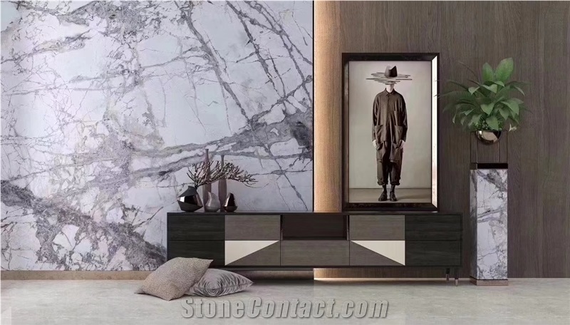 Invisible Grey Marble For Interior Decoration