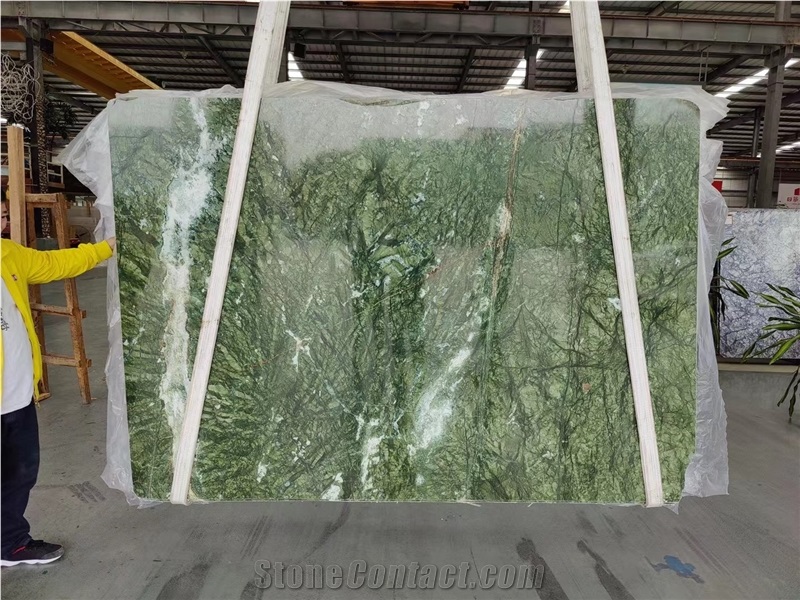 Ming Green Marble Stone Slabs For Interior Decoration