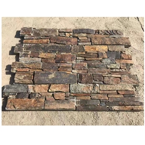 Beige Rustic Culture Slate Stone Cladding For Wall Slate