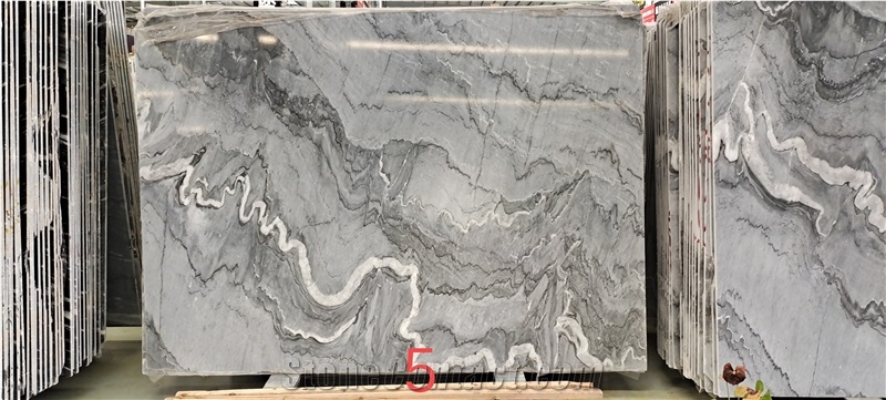 Chinese Special Bruce Grey Background Wall Marble