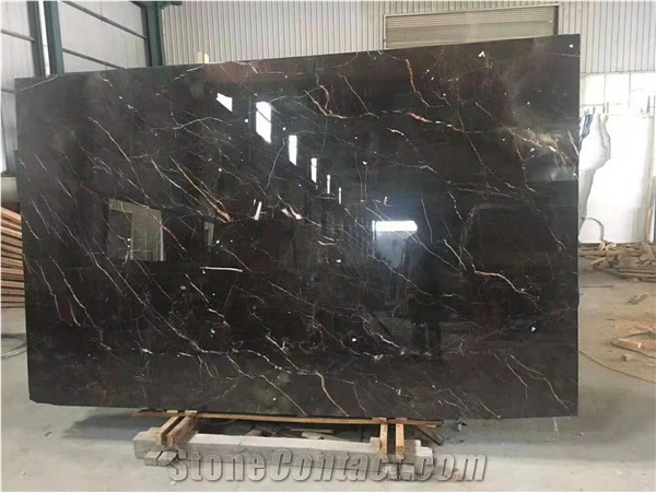 Chinese St Laurent  Brown Marble Slab Good Price