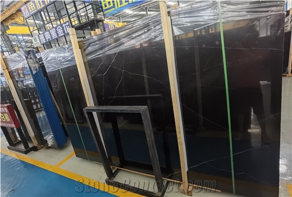 Nero Marquina Marble Slabs Chinese Black Marble