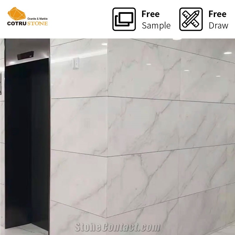 Chinese Polished Guangxi White Marble Slabs For Home Decor