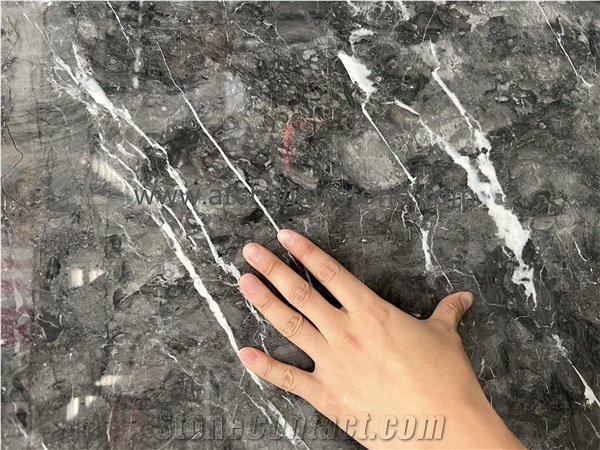 Grigio Argentato Marble Slab Tiles