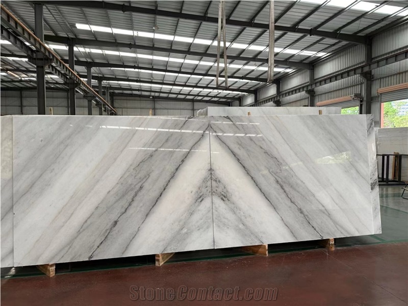 Guanxi Carrara White Marble Slabs Design