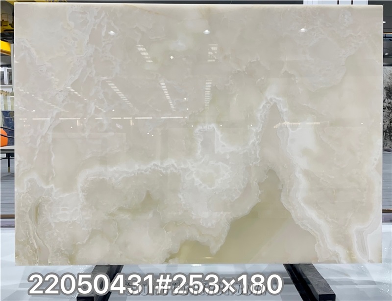 Onice Bianco Onyx White Snow Onyx Slab Wall Tiles