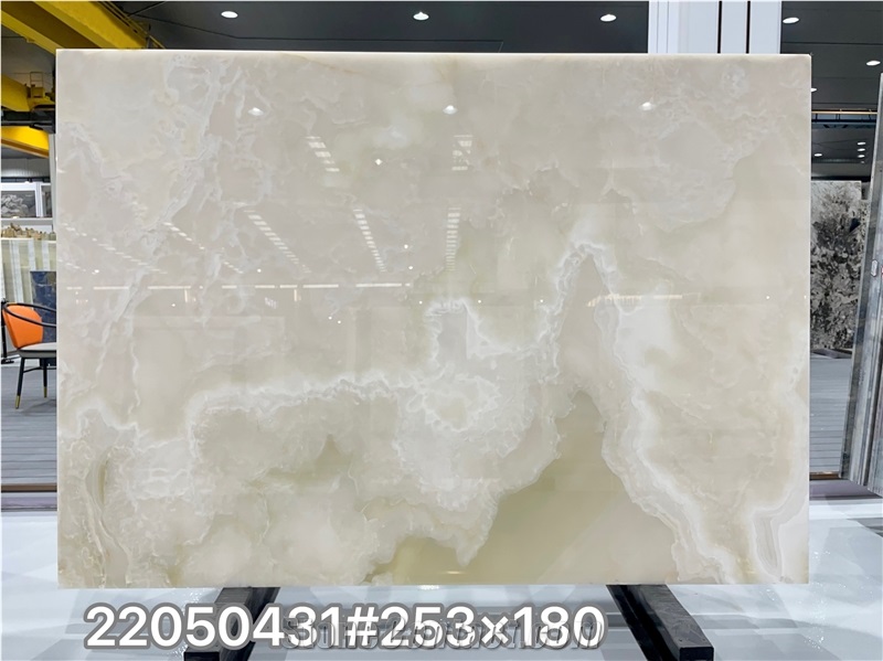 Onice Bianco Onyx White Snow Onyx Slab Wall Tiles