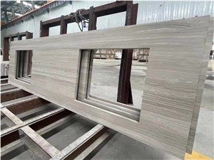 White Wood Drift Wood Marble Single Double Sink Vanity Tops