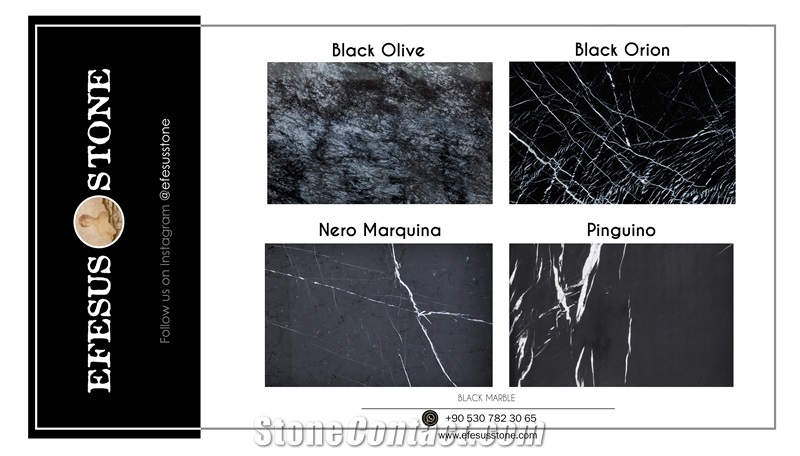 China Nero Marquina Dark Marble