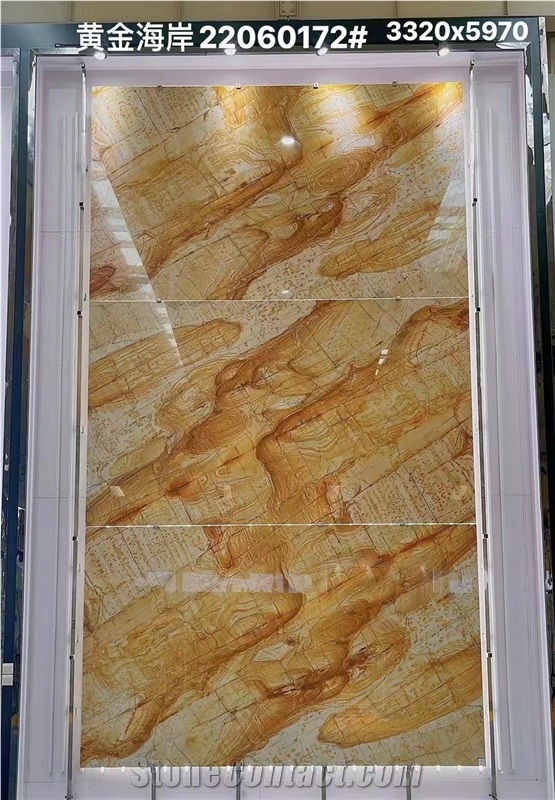 Coast Quartzite Amarelo Giallo Macaubas Golden Stone Slab