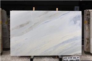 Sky Blue Marble Azul Acqua Marina Bookmatched Slab Wall Tile