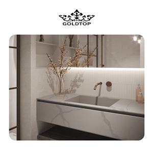 Calacatta Pattern Quartz 5060 Calacatta Mystero Vanitytops