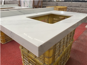 GOLDTOP High Gloss Quartz Artificial Bath Vanity Tops