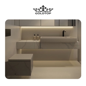 Nice Calacatta Quartz 5060 Mystero Vanitytop