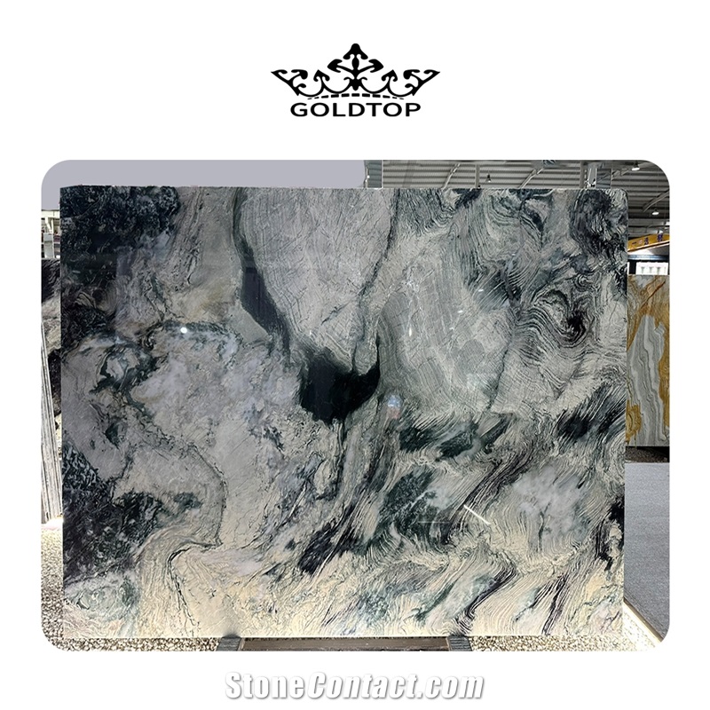 Customize Luxury Green Marble Slab For Home Decoration