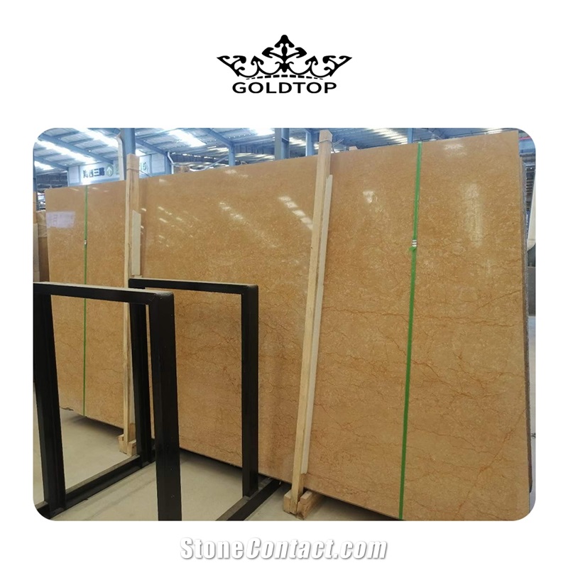 Goldtop Emperor Gold Marble Luxury Flool Tile For Interior