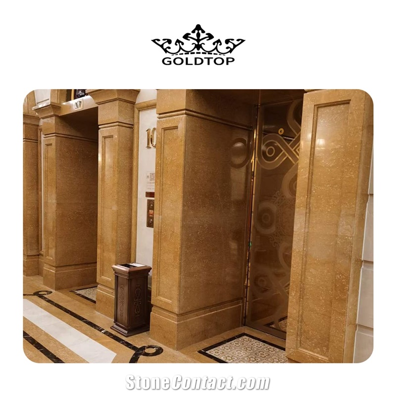 Goldtop Emperor Gold Marble Luxury Flool Tile For Interior