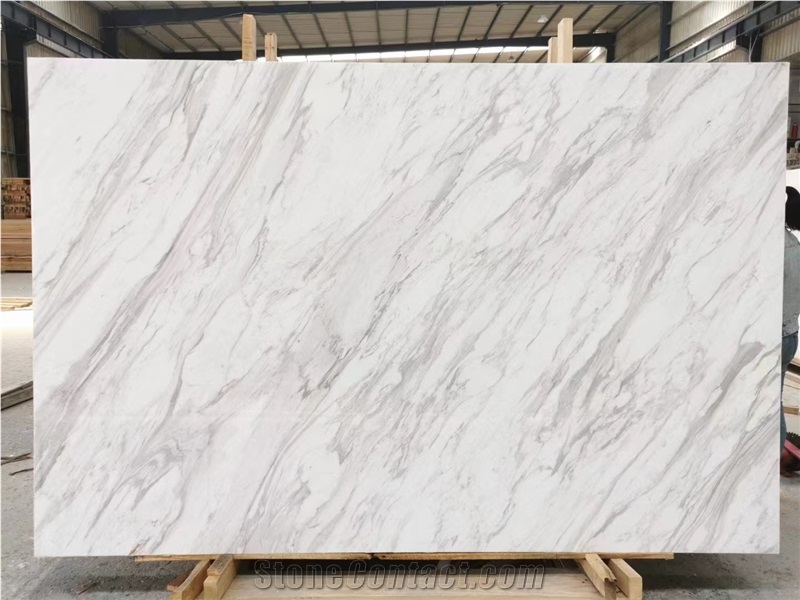Goldtop New Quarry Volakas White Marble Slab Tiles