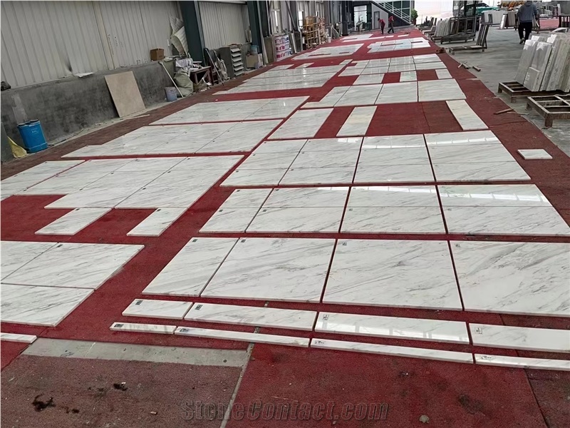 Goldtop New Quarry Volakas White Marble Slab Tiles