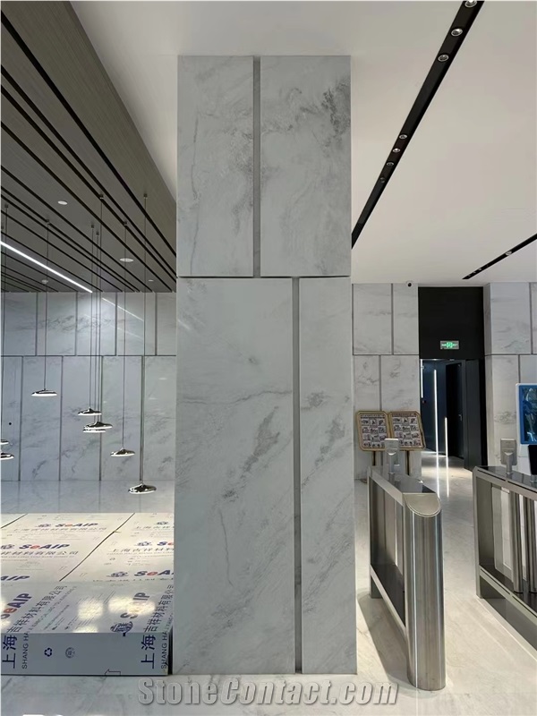 Goldtop New Quarry Volakas White Marble Slab Tiles