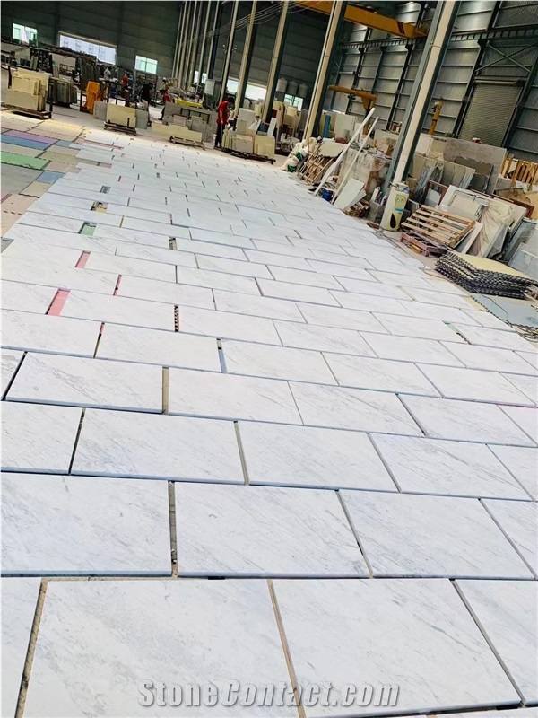 Italy Polished Carrara White Marble Slabs And Tile
