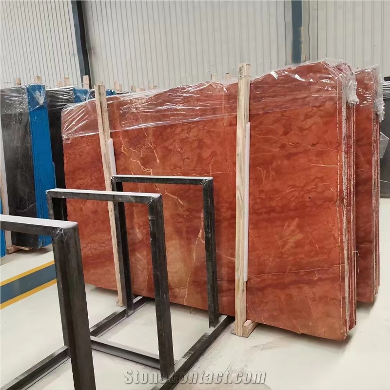 Magic Pattern Red Marble Rojo Coral Marble Slab