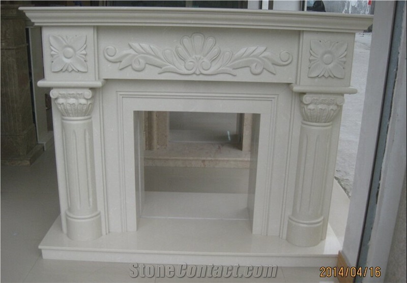 Natural Stone Indoor Fireplace For Home Decoration