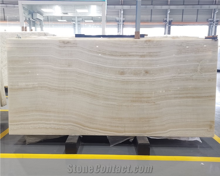 Natural White Polished Marble White Onyx Slabs And Tiles