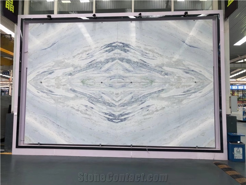 Polished Natural Blue Sky Marble Kitchen Countertops