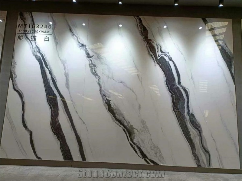Sintered Stone Panda White Vein Big Wall Slab Tile