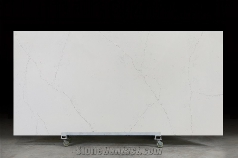 White Carrara Quartz Stone Slabs Tiles