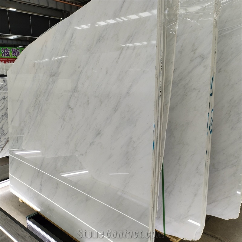 18 Mm  Bianco Carrara Marble For Wall Cladding Exterior Stone