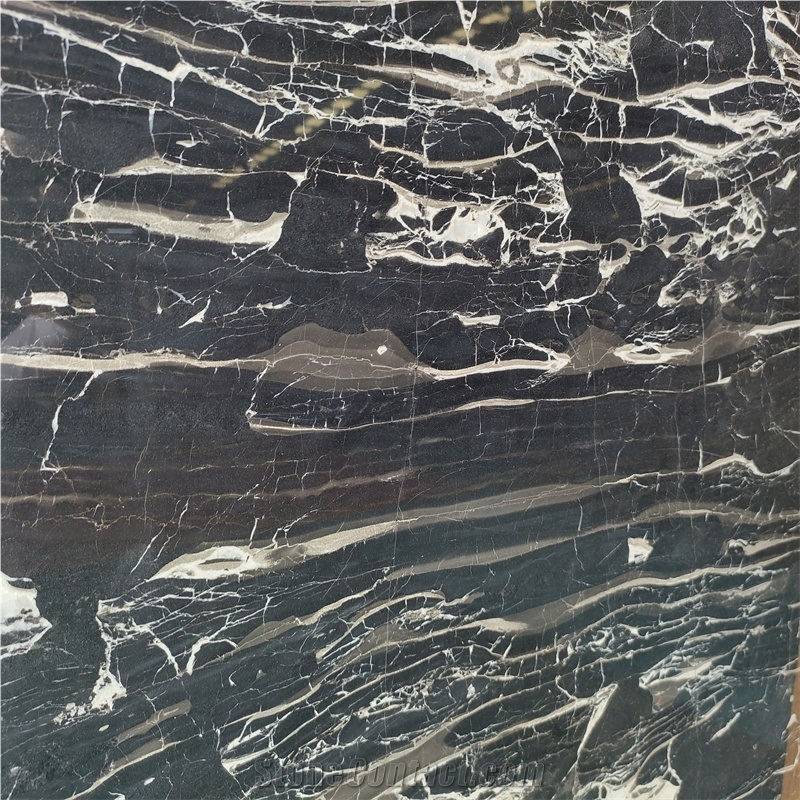 Black Nature Silver Dragon Marble For Floor Tiles