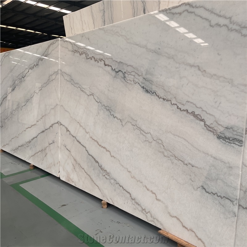 China Guangxi White Marble Slabs For Wall And Floor Design