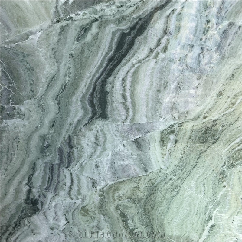 China Shangri La Jade Green Marble Slabs For Wall & Floor