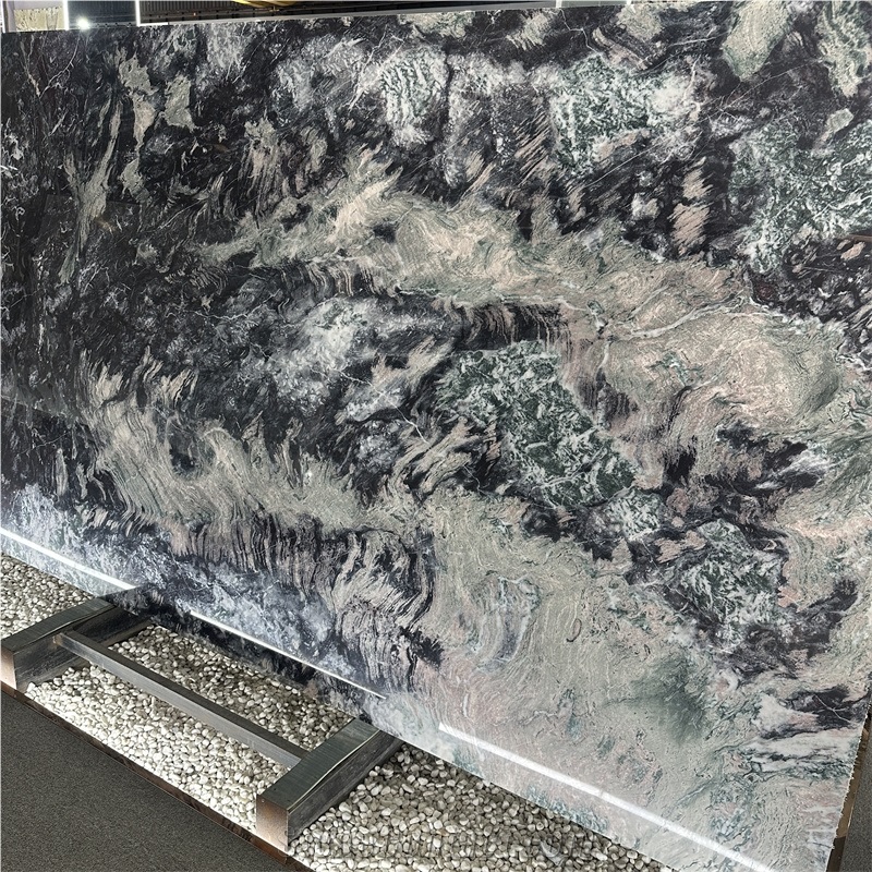 Exotic Natural Masi Quartzite Slabs For Bathroom Wall