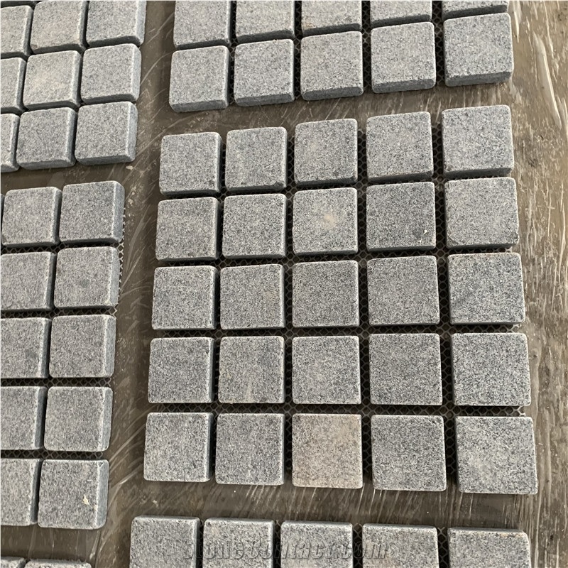 Factory Price Grey Granite Cube Paving Stone For Outdoor