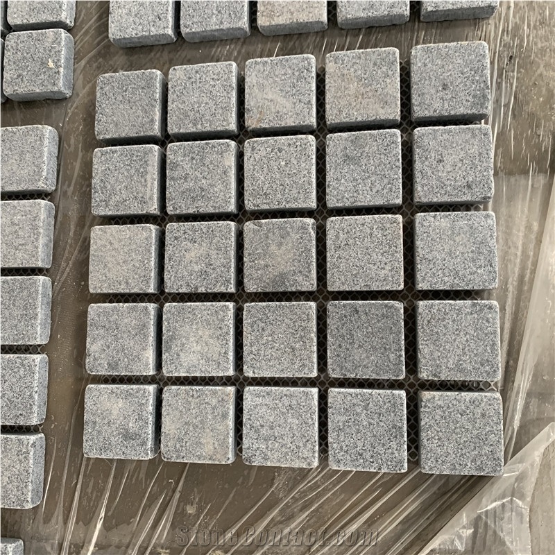 Factory Price Grey Granite Cube Paving Stone For Outdoor