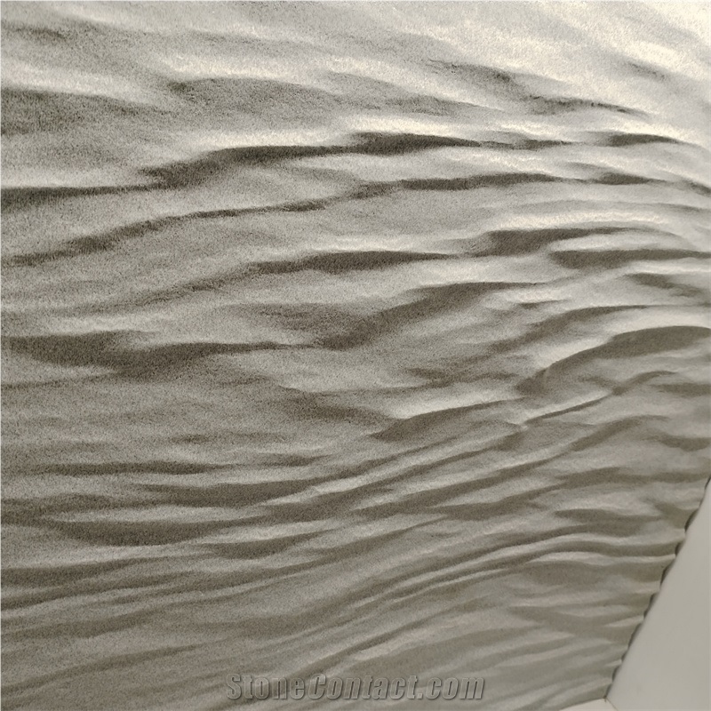 Grey Limestone CNC Carving Panels For Scenic Villa Wall Floor