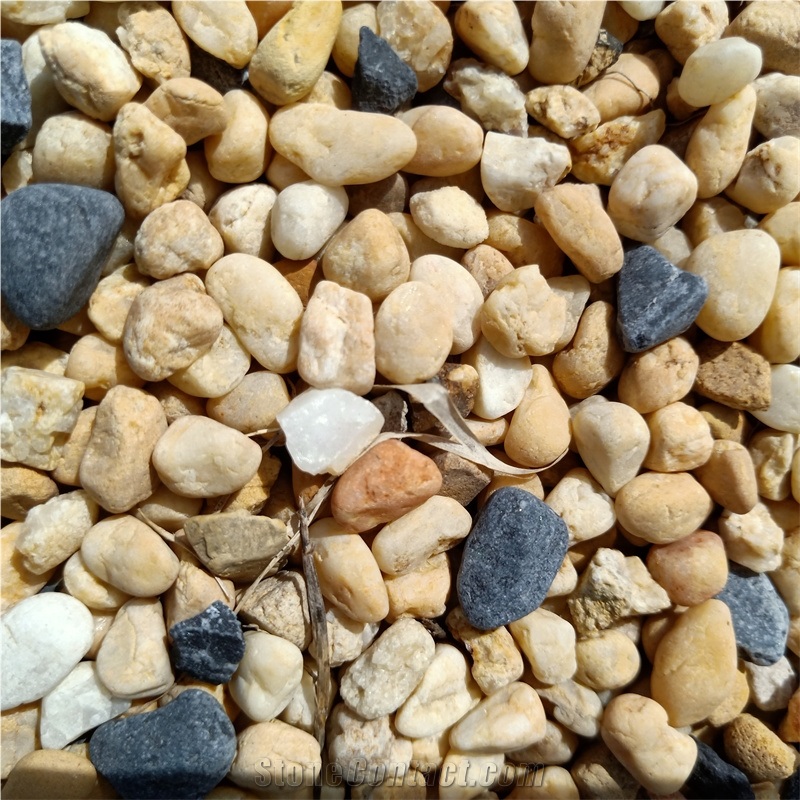 Natural Beige Pebble Stone For Garden Decoration