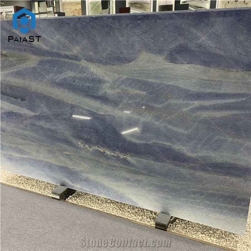 Natural Luxury Azul Macaubas Quartzite Slabs For Projects