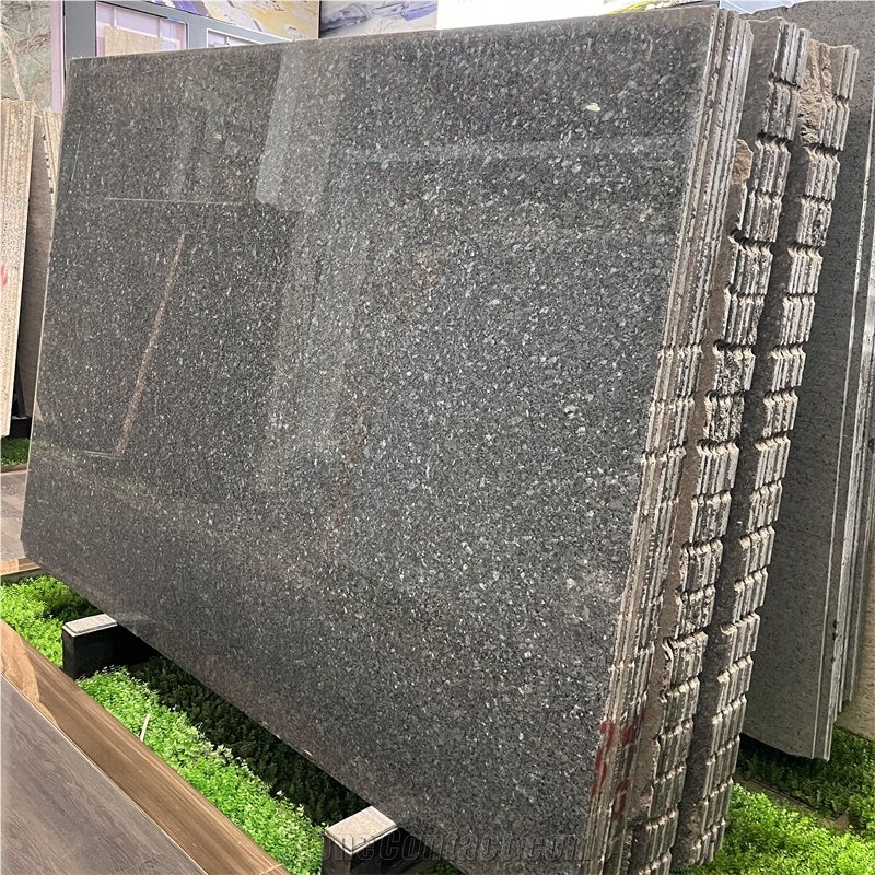 Natural Polished Blue Pearl Granite Slabs For Wall Cladding