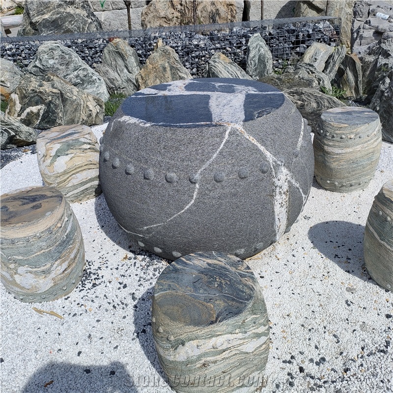 Nature Outdoor Stone Furniture  For Exterior Table