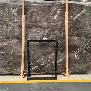 Polished Alexander Grey Marble Slabs For Bathroom Wall Decor