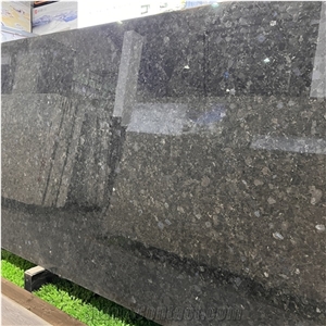 Polished Angola Black Granite Slabs For Exterior Wall Decor