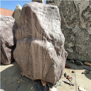 Purple Landscape Stone For Home And Hotel Space Design